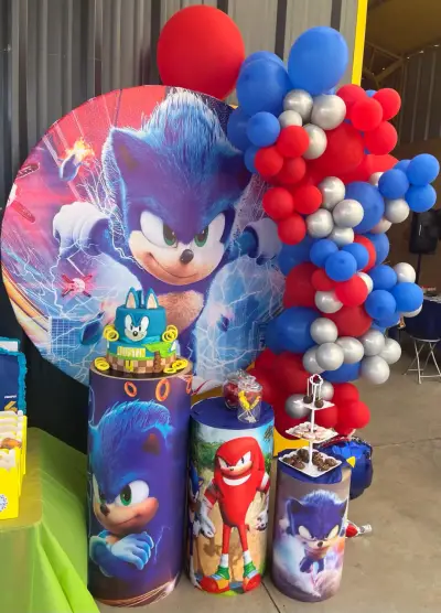Decoración fiesta temática Sonic o  Blanca Nieves - miniatura 1