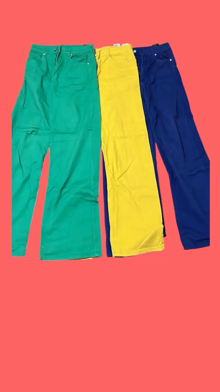 Pantalones colores variados