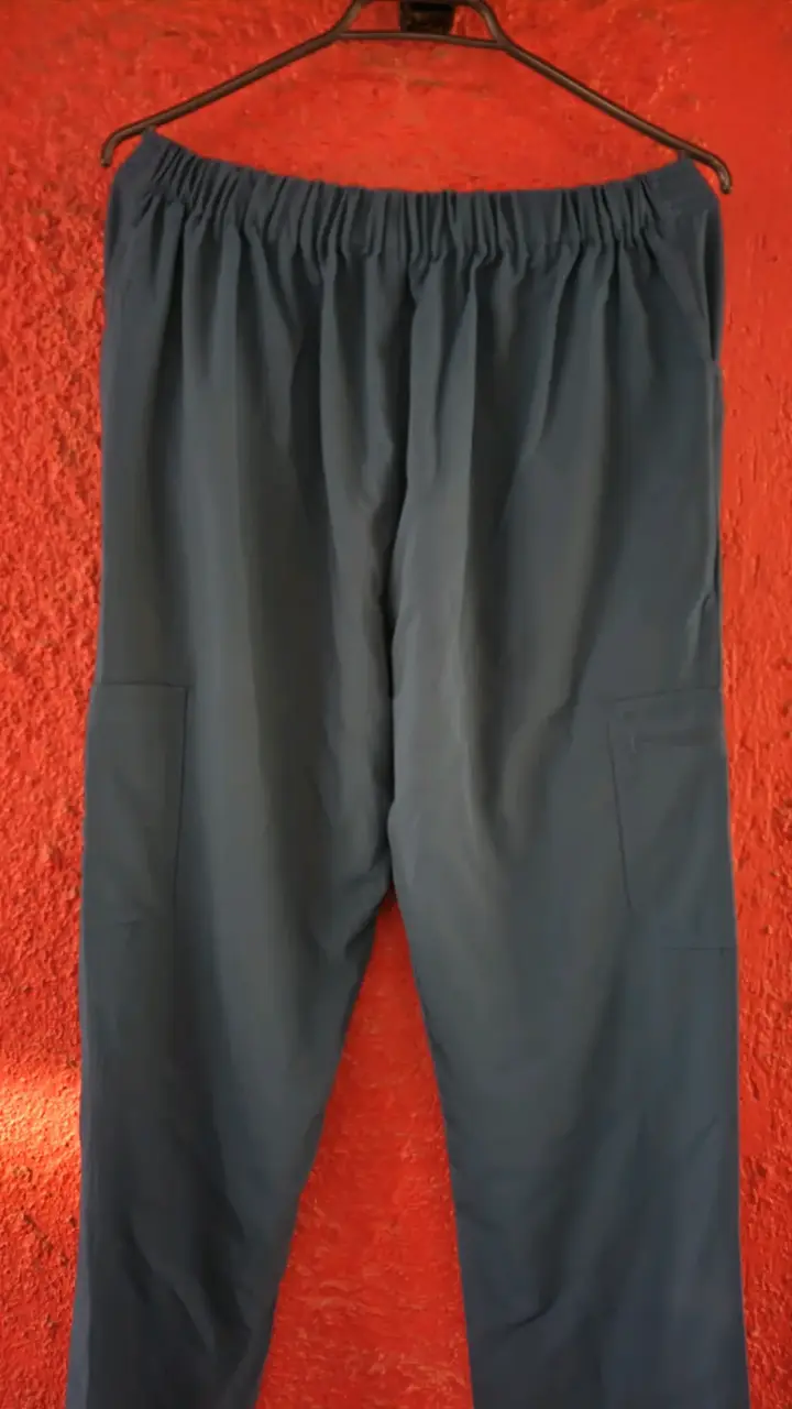 Pantalón clínico verde petróleo con cordón - 4