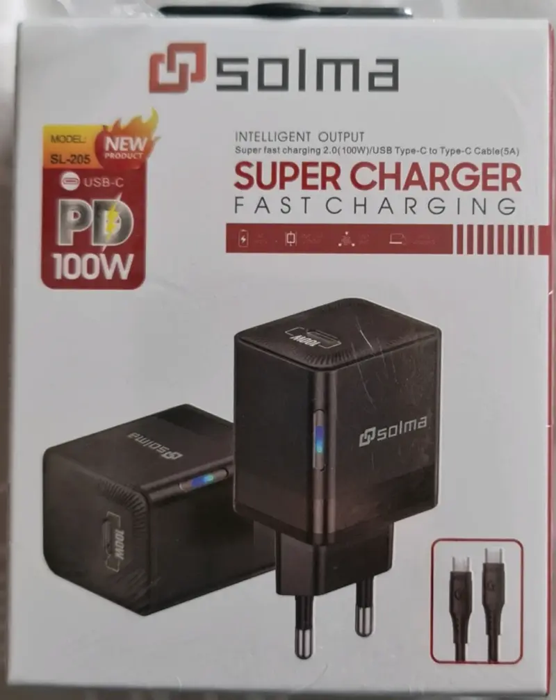Cargador rápido USB-C 100W Solma - 1