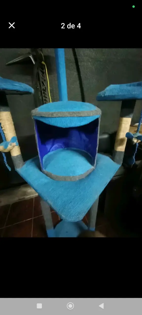 Árbol rascador azul para gatos - 2
