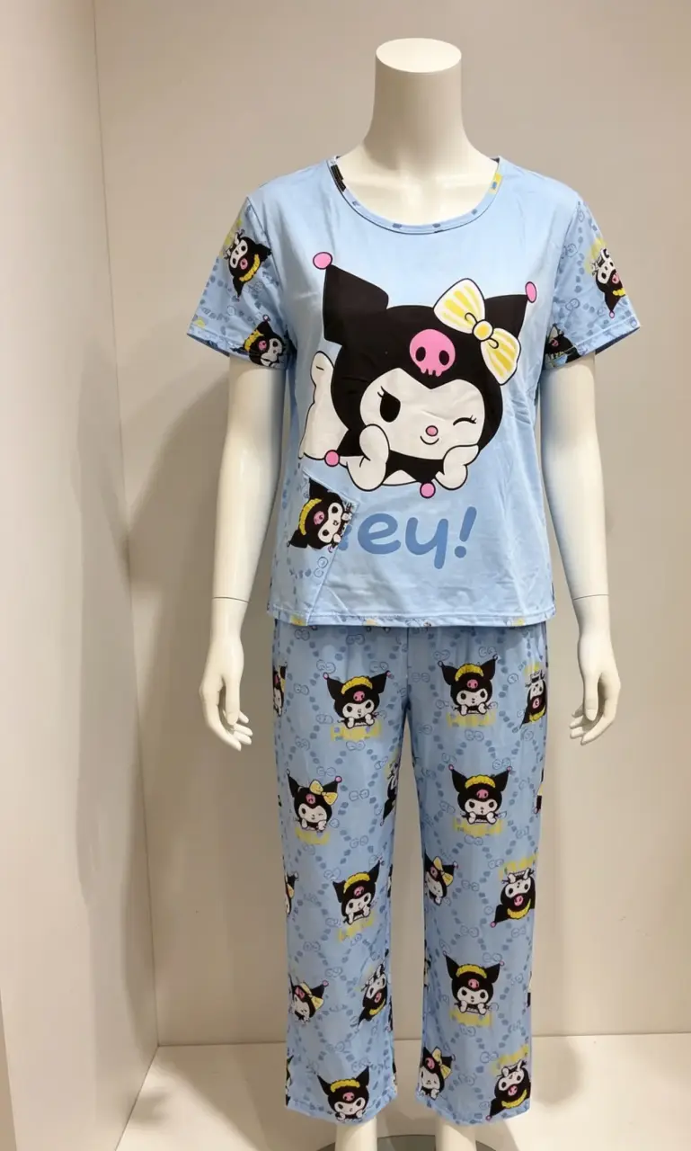 Pijama azul con personaje animado talla M/L - 3