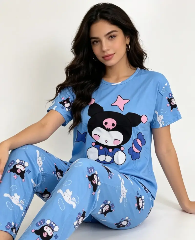 Pijama azul kuromi talla M/L - 3