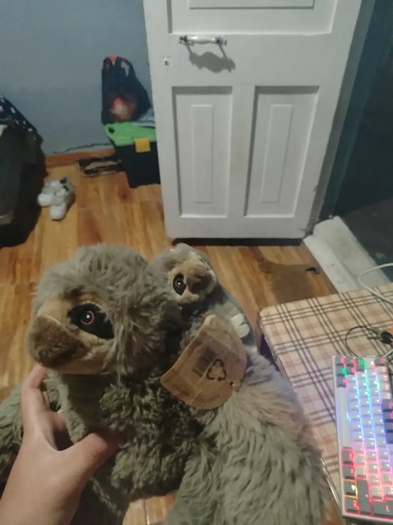 Peluches de perezoso con cría de Buin zoo original