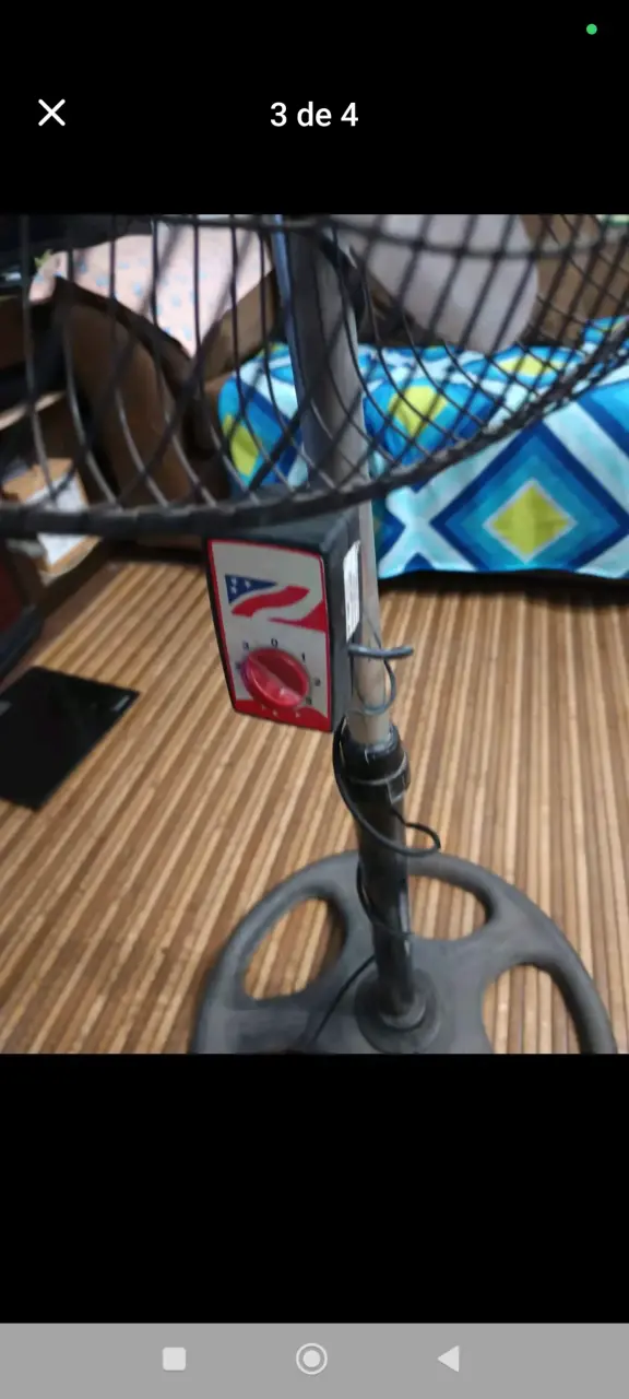 Ventilador de pie negro - 4