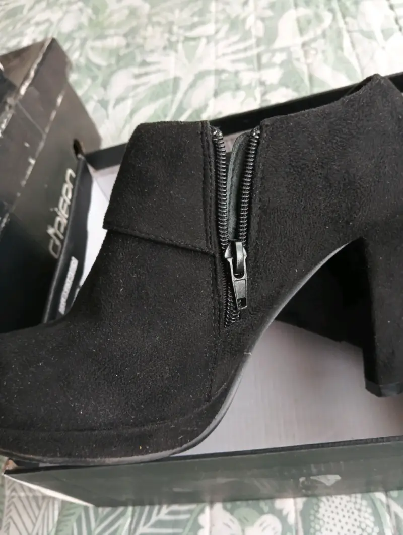 Botines negros con taco - 2