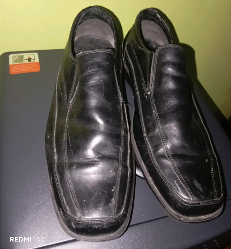 Zapatos de cuero negro para hombre - 2