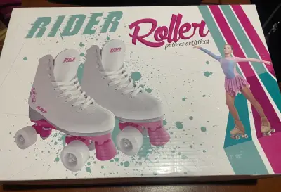 Patines artísticos Rider blancos - miniatura 1