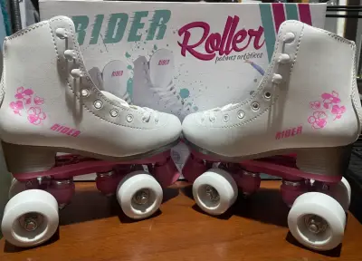 Patines artísticos Rider blancos - miniatura 5
