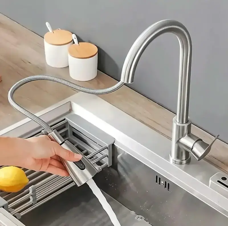 Grifo de cocina acero inoxidable - 4