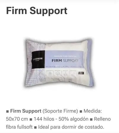 Almohada Cannon Firm Support - miniatura 2