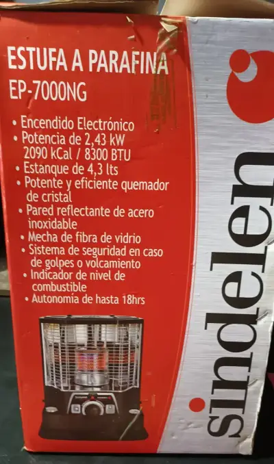 Estufa Parafina Sindelen EP-7000NG Encendido Elec. - miniatura 1