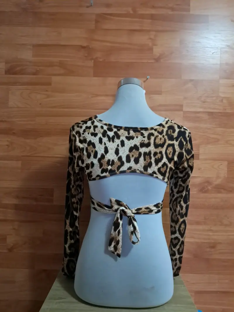 Top animal print manga larga - 2