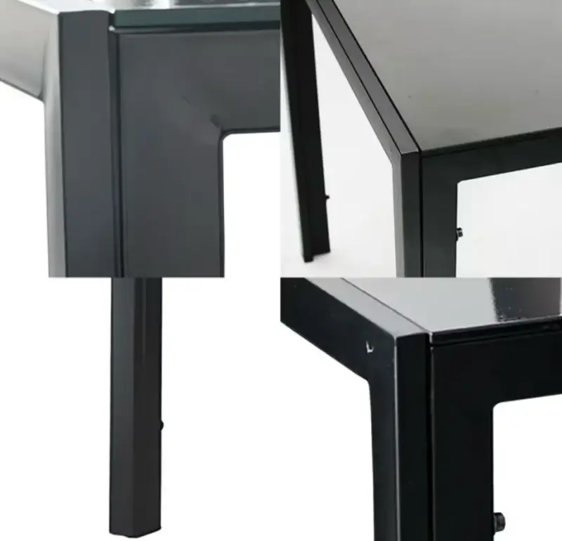 Conjunto comedor negro 6 sillas - 2