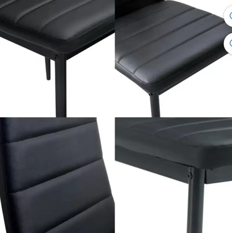 Conjunto comedor negro 6 sillas - 4