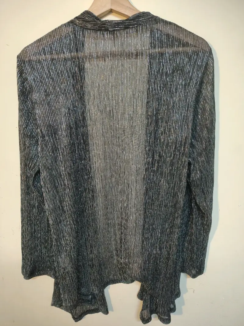 Cárdigan gris metálico - 2