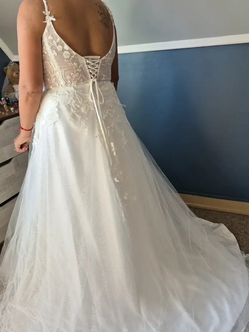 Vestido de novia encaje blanco - 3