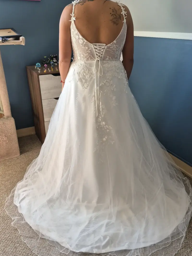 Vestido de novia encaje blanco - 6