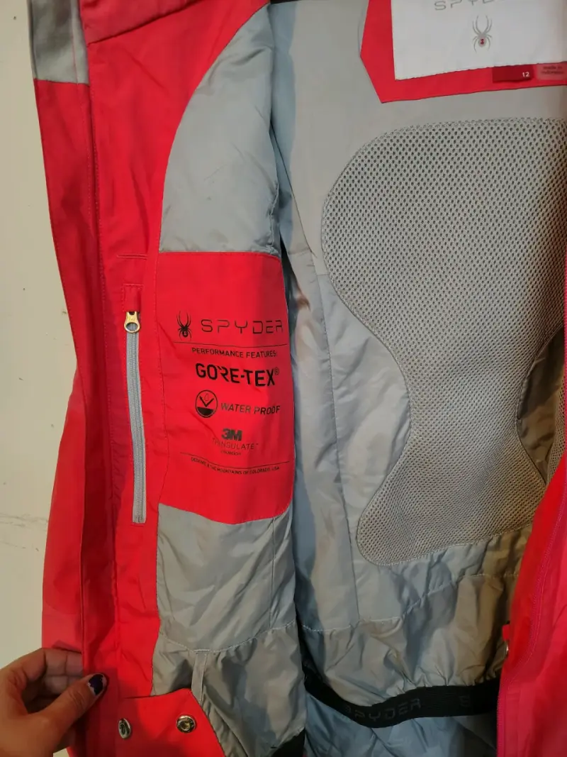 Chaqueta impermeable roja Spyder - 3