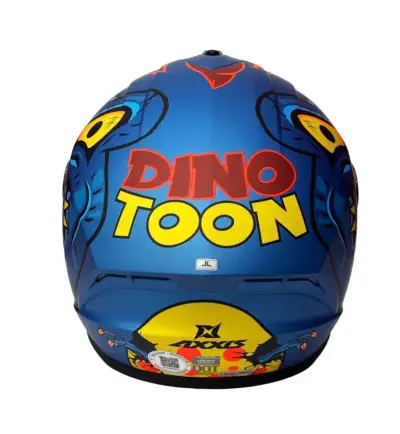 Casco integral Axxis azul diseño - miniatura 2