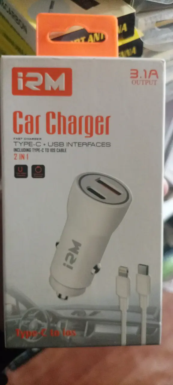 Cargador para auto iRM iPhone - 2