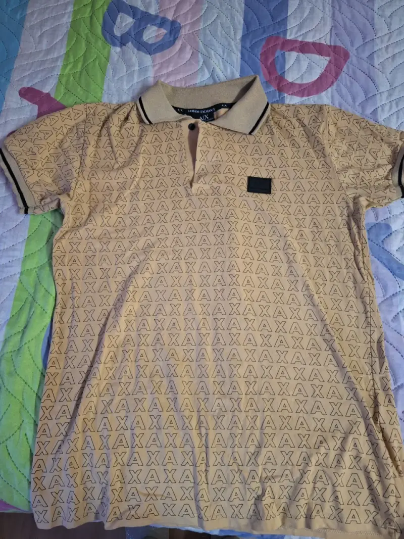 Polera polo Armani Exchange beige - 2