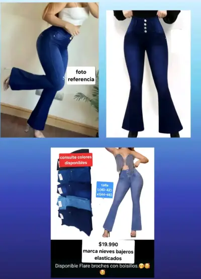 Jeans acampanados Nieves - miniatura 1