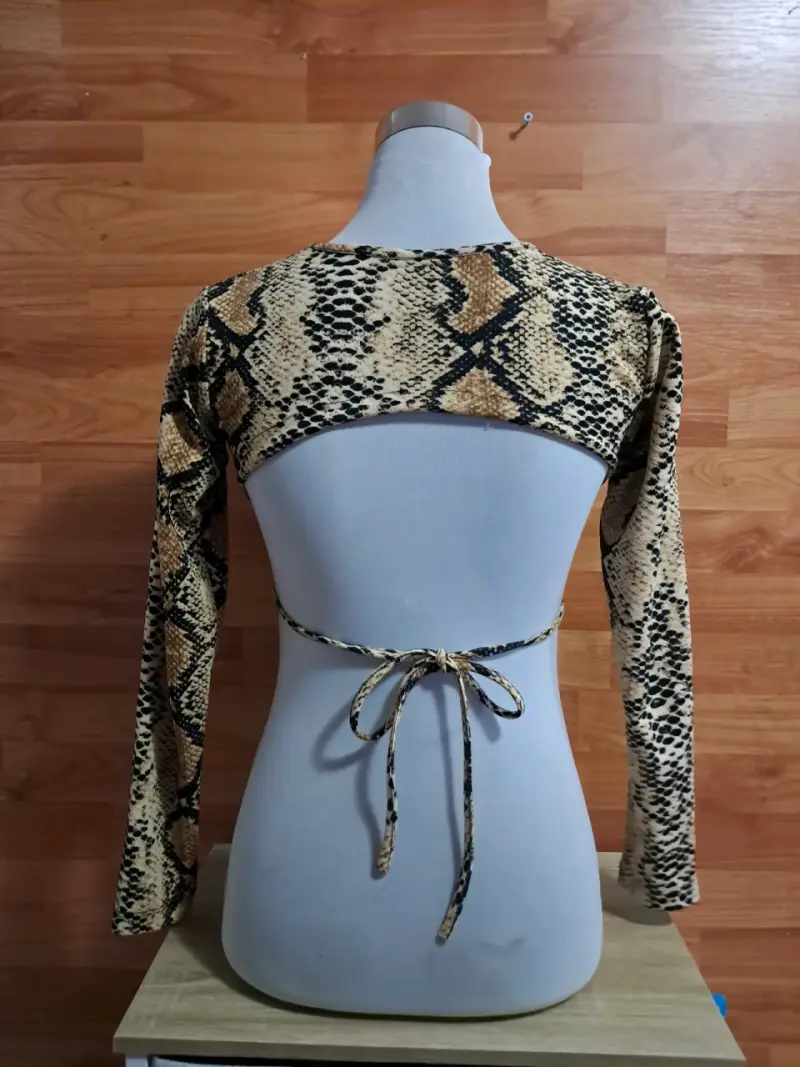 Crop top estampado animal - 2