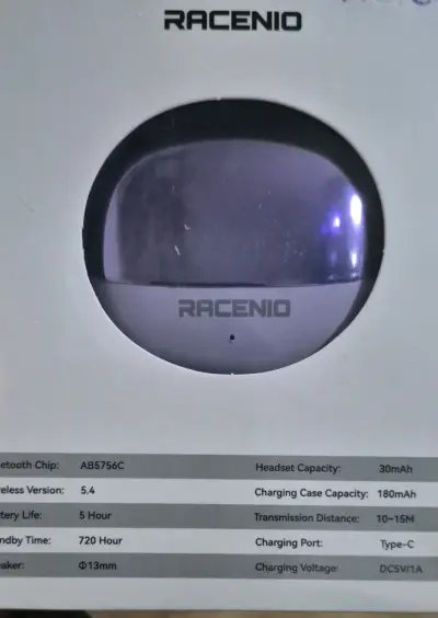 Audífonos Bluetooth Racenio V5.4 - miniatura 1