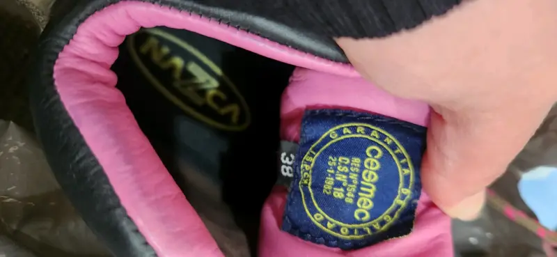 Zapatos de seguridad café y rosadas - 3
