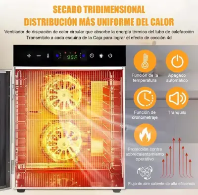 Deshidratador de alimentos digital - miniatura 3