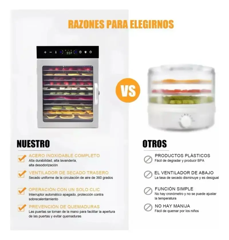 Deshidratador de alimentos digital - 5