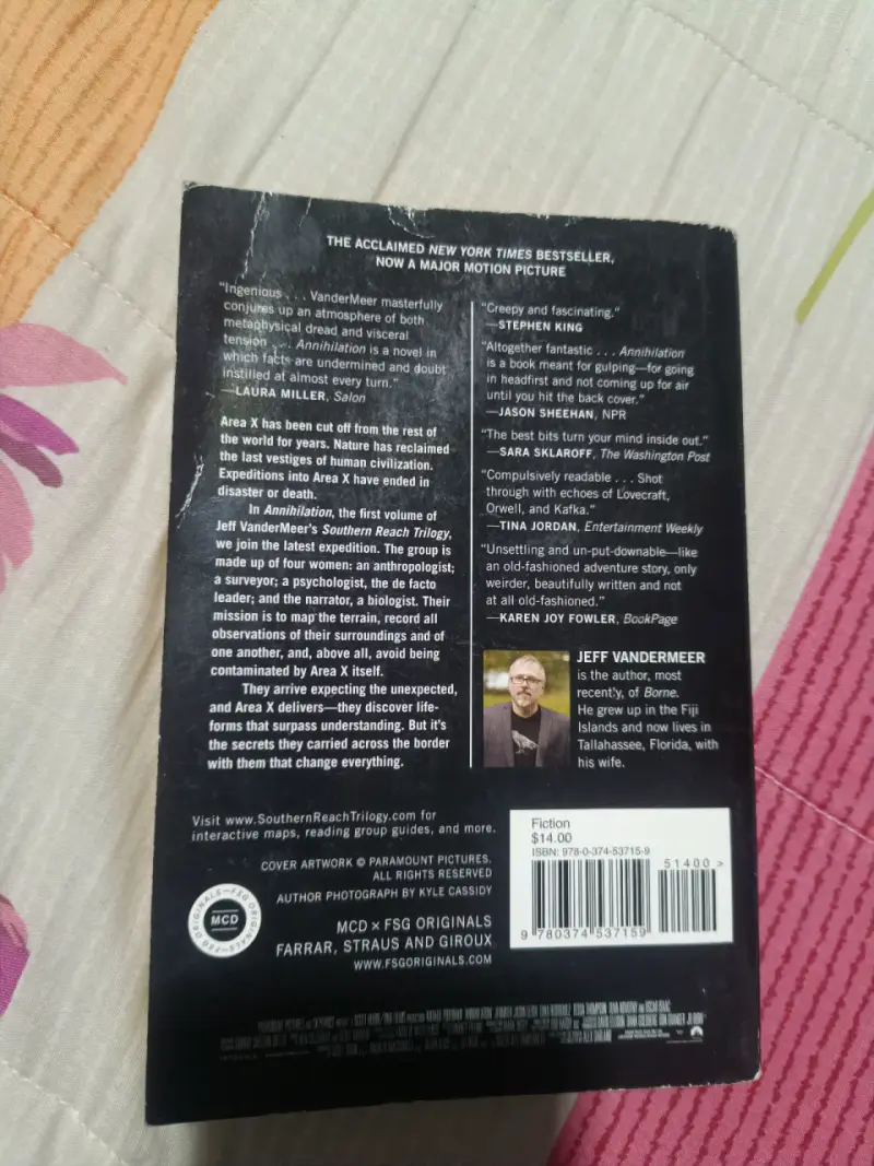 Libro Annihilation de Jeff VanderMeer - 2