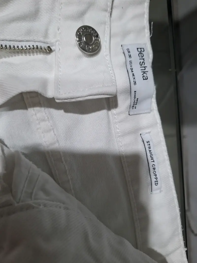 Jeans blancos rasgados Bershka - 2