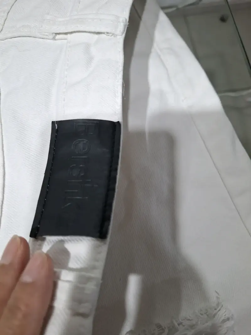 Jeans blancos rasgados Bershka - 3