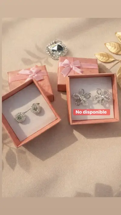 Aros brillantes en estuche - miniatura 1