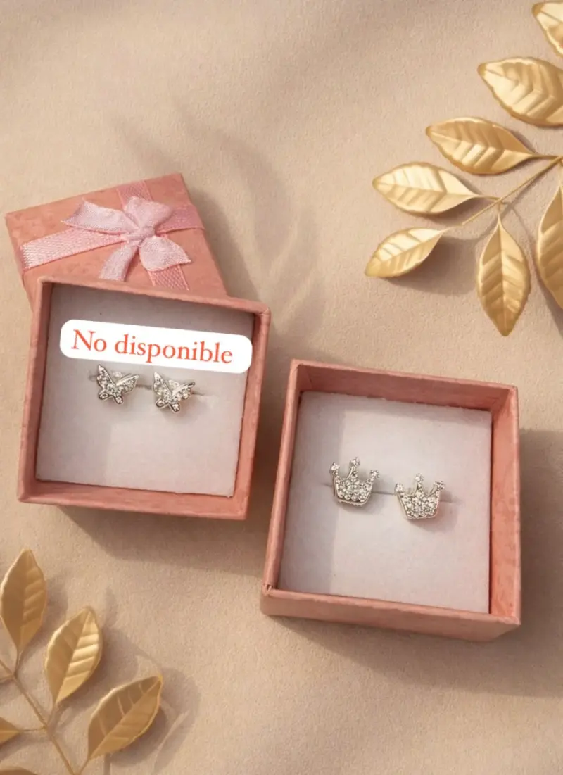 Aros brillantes en estuche - 5