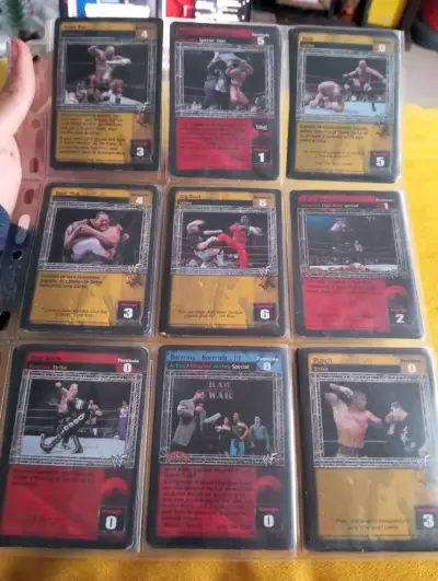 Lote 41 Cartas WWF Raw Deal TCG (Año 2000) Retro - miniatura 1