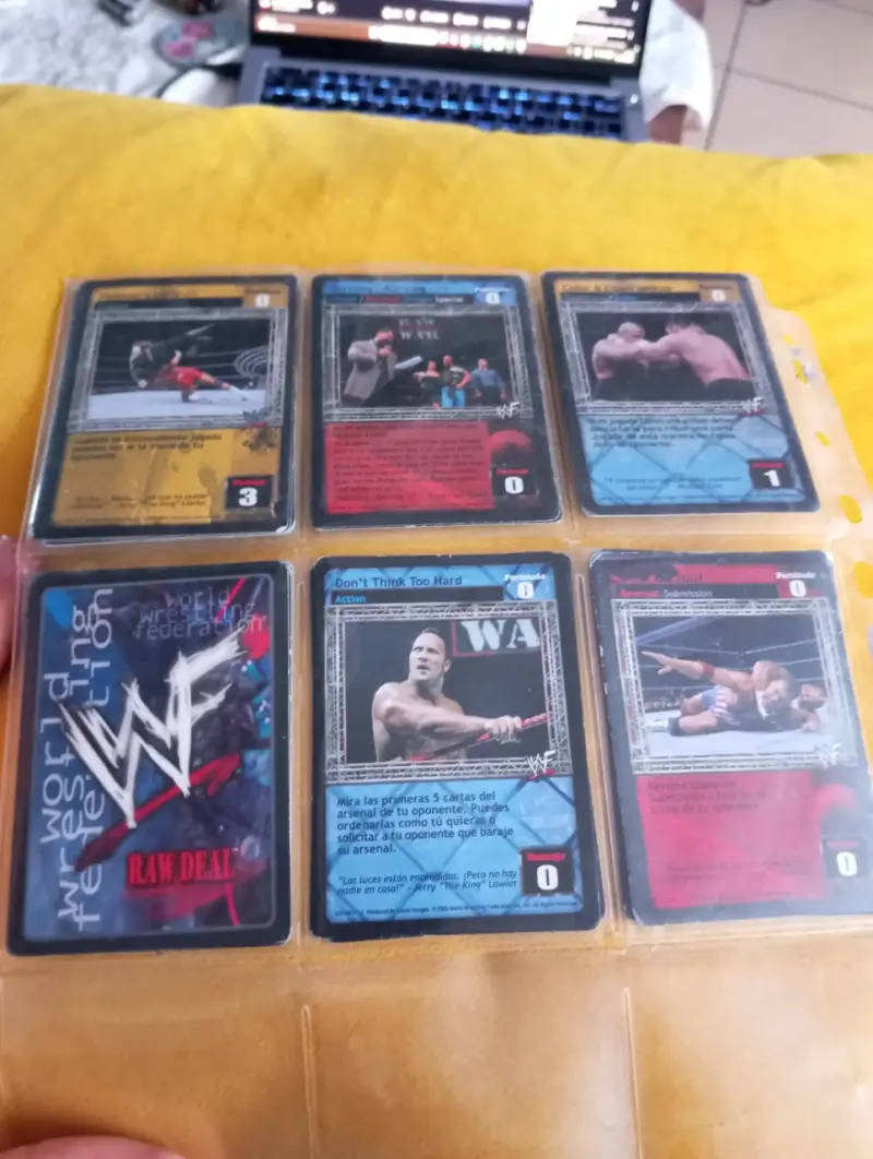 Lote 41 Cartas WWF Raw Deal TCG (Año 2000) Retro - 4