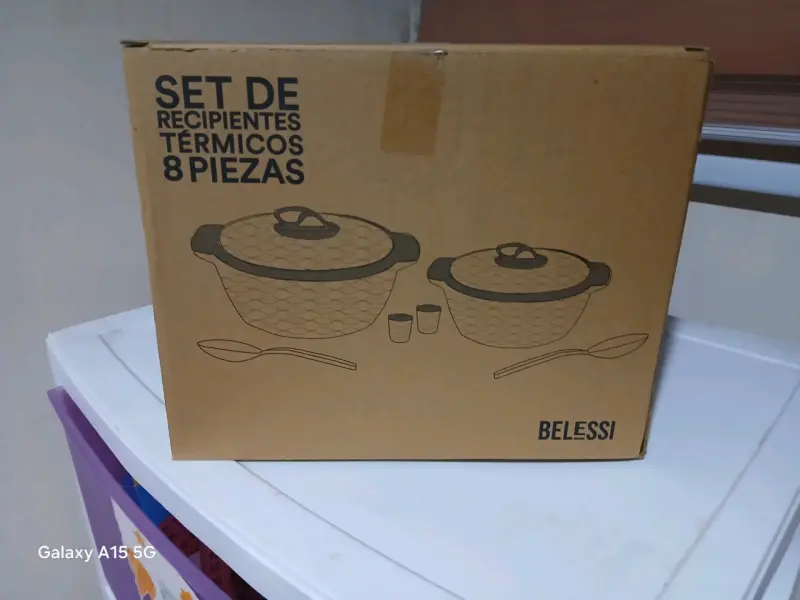 Set de recipientess de termicos beige - 2