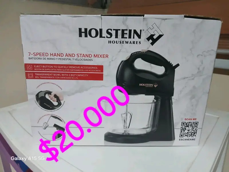 Batidora de mano Holstein 7 velocidades