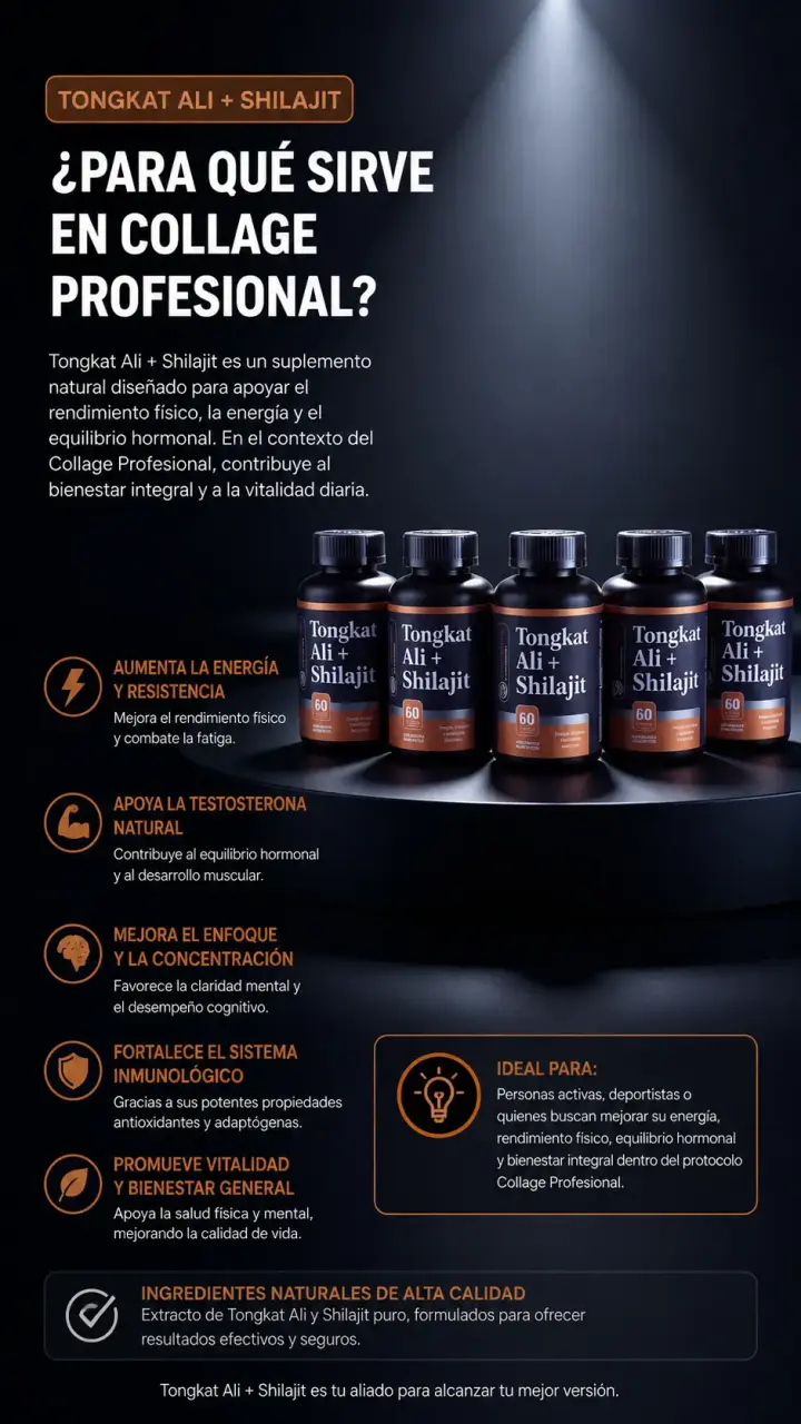 Suplemento Tongkat Ali y Shilajit - 6