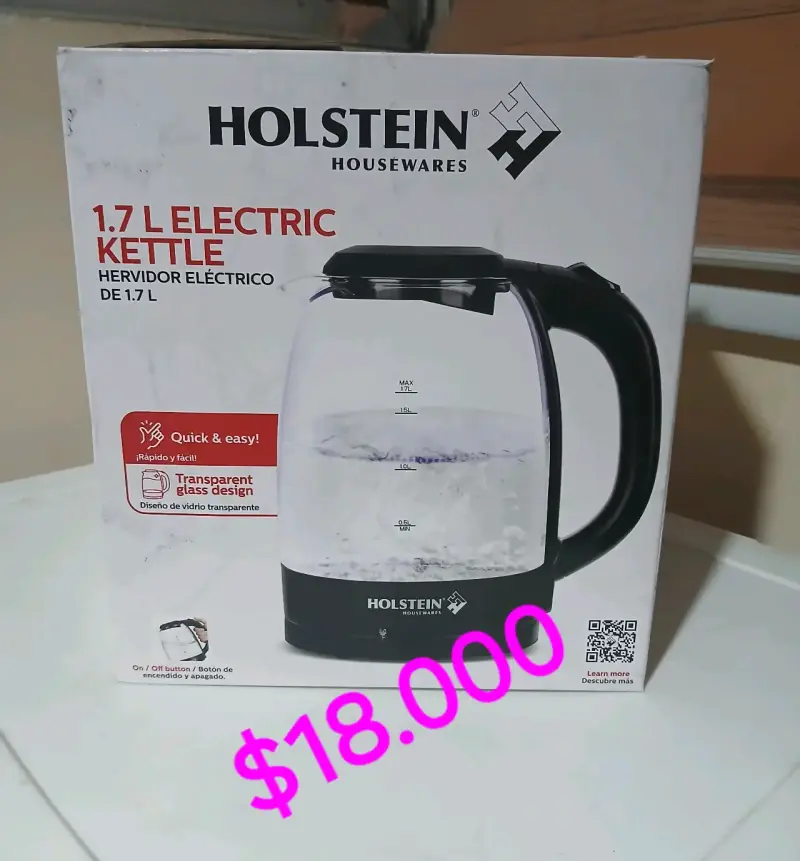 Hervidor eléctrico Holstein 1.7 L