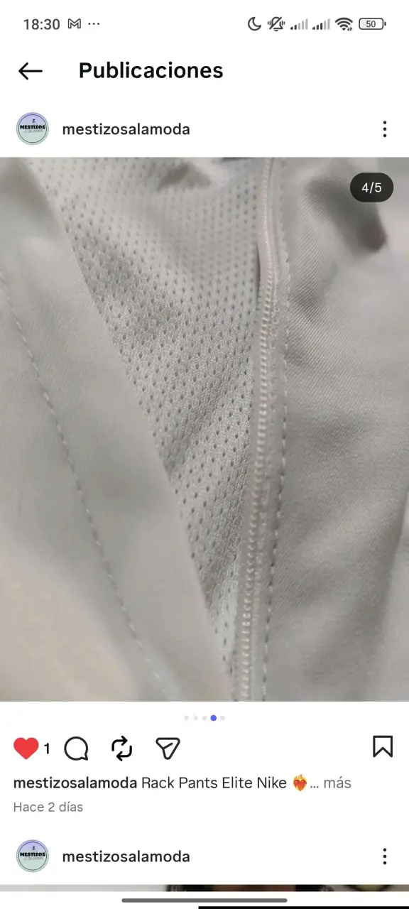 Pantalones deportivos Nike blancos - 4