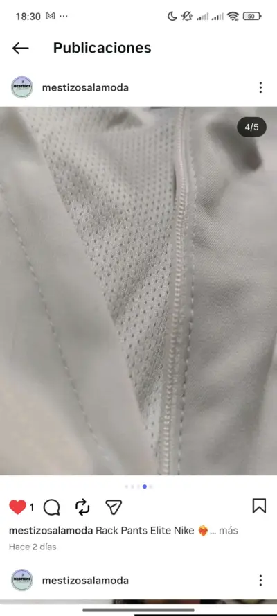 Pantalones deportivos Nike blancos - miniatura 4