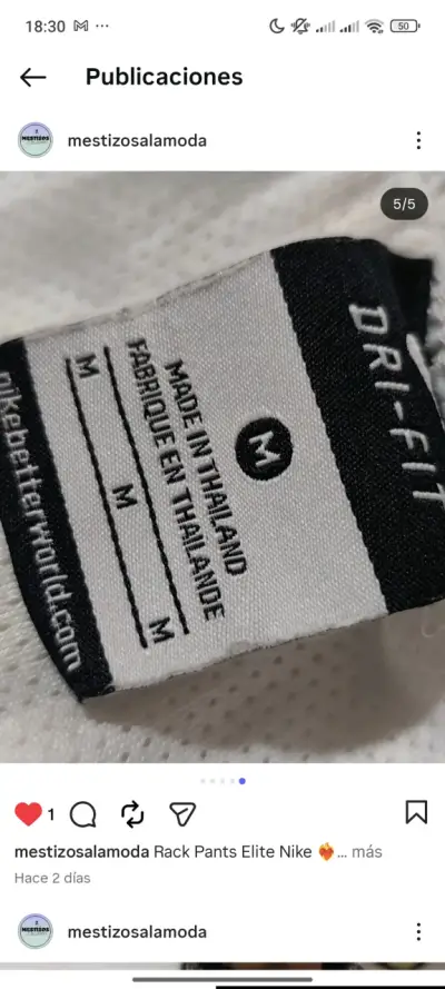 Pantalones deportivos Nike blancos - miniatura 5
