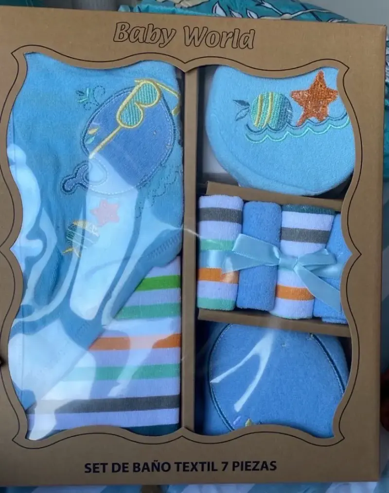Set de baño textil para bebé