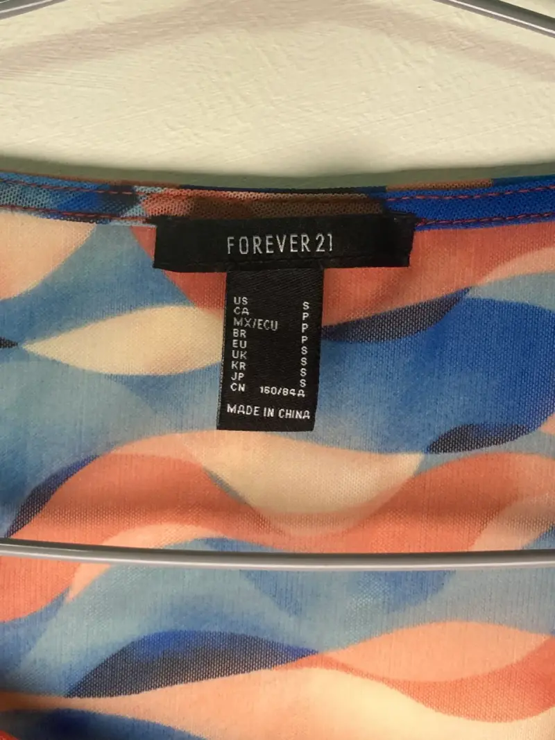 Top malla multicolor Forever 21 - 5