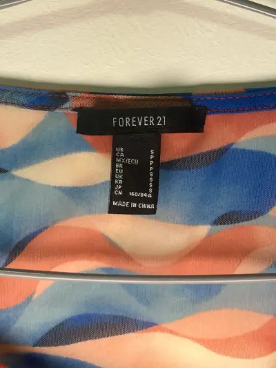 Top malla multicolor Forever 21 - miniatura 5
