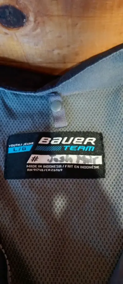 Chaqueta negra Bauer con cierre - miniatura 4
